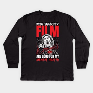 Scary Bloody Classic Horror Slasher Movies Film Lovers Kids Long Sleeve T-Shirt